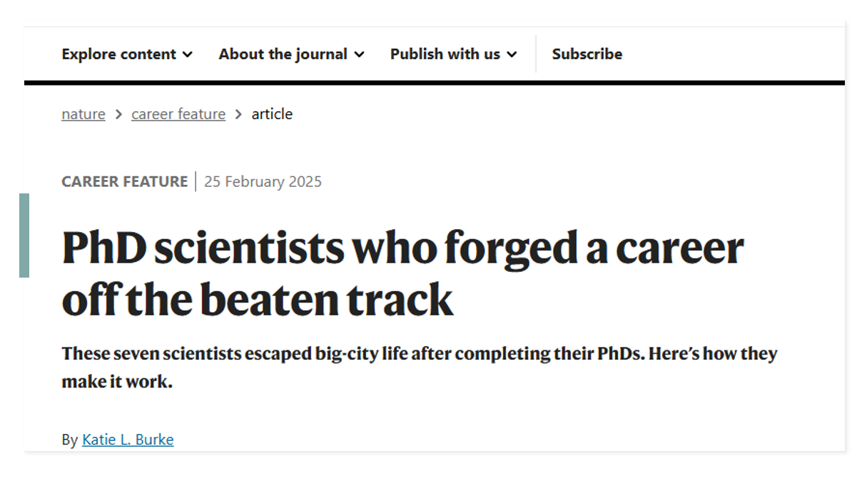 Me entrevistaron en Nature sobre el trabajo que hago desde Juana Díaz