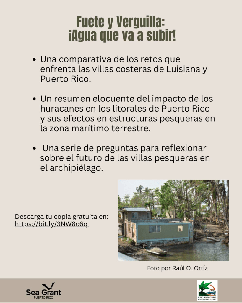 Una presentación que aborda los desafíos de las villas costeras en Luisiana y Puerto Rico, destacando el impacto de los huracanes y cuestiones sobre el futuro de las estructuras pesqueras.